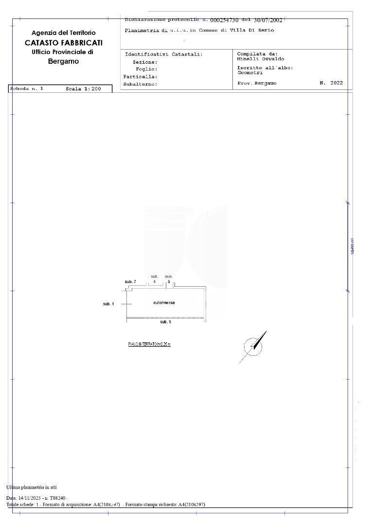 Appartamento in vendita a Villa di Serio