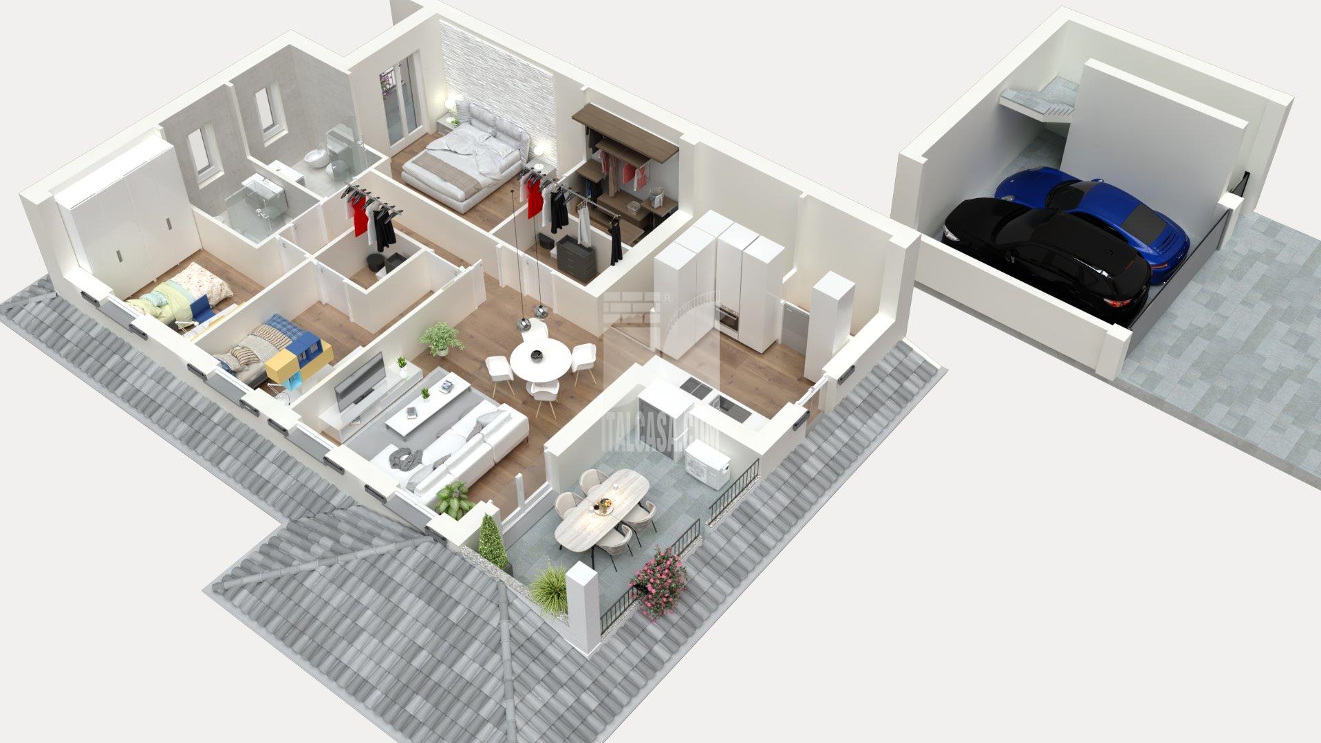 Appartamento in Villa in vendita a Treviglio