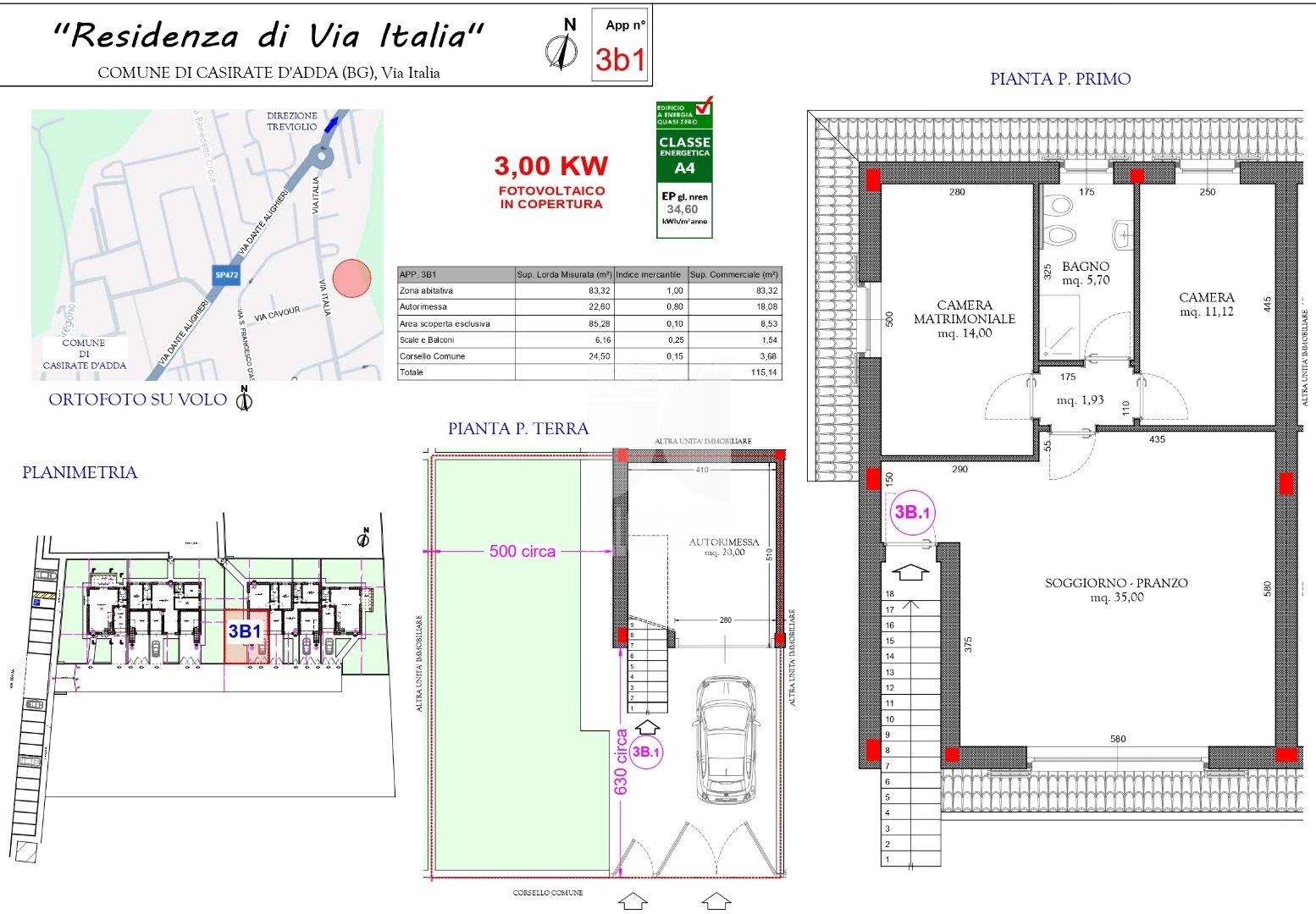 Appartamento in Villa in vendita a Casirate d