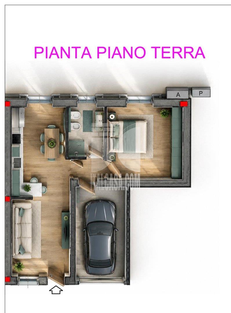 Appartamento in Villa in vendita a Calvenzano