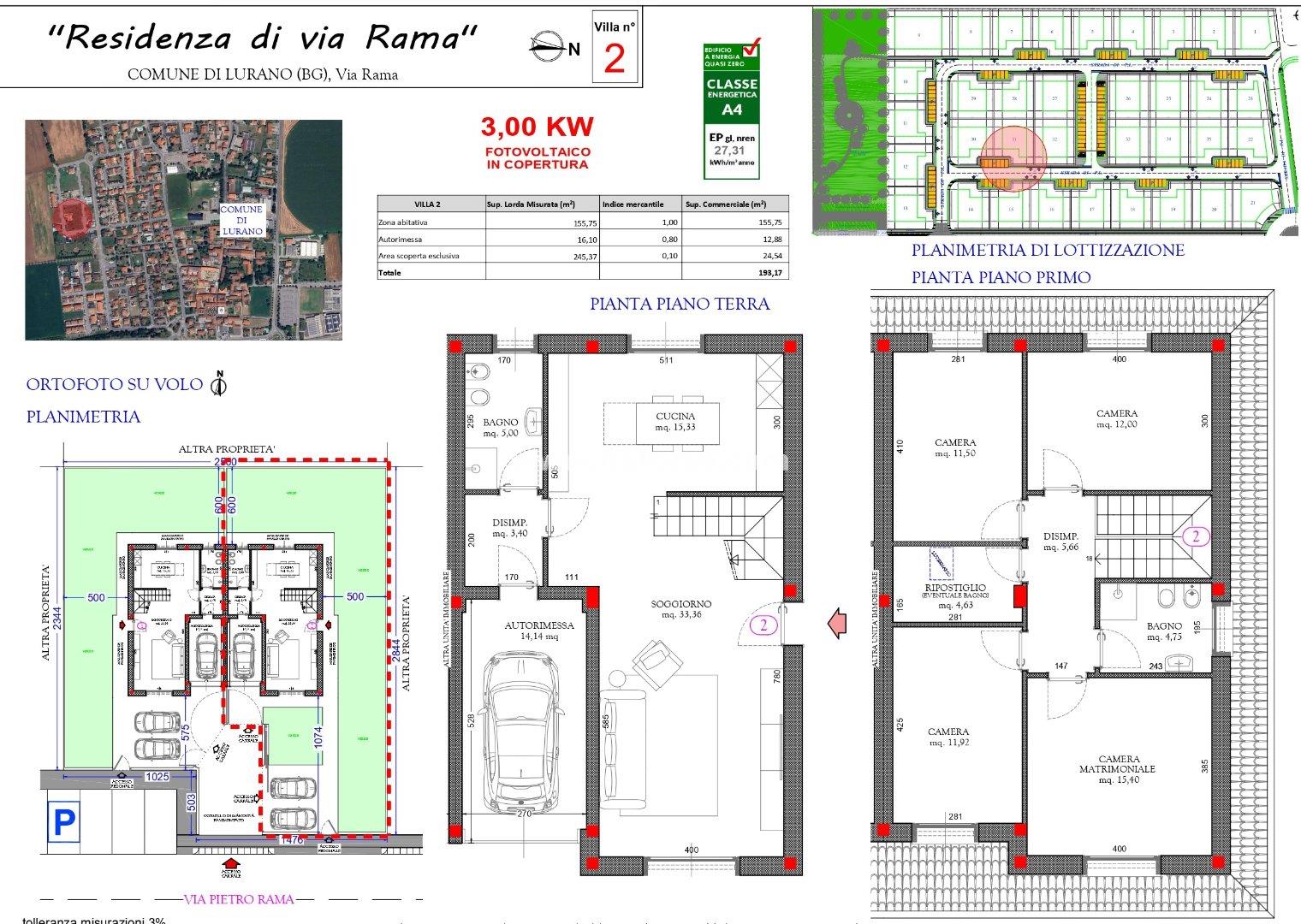 Villa Bifamiliare in vendita a Lurano