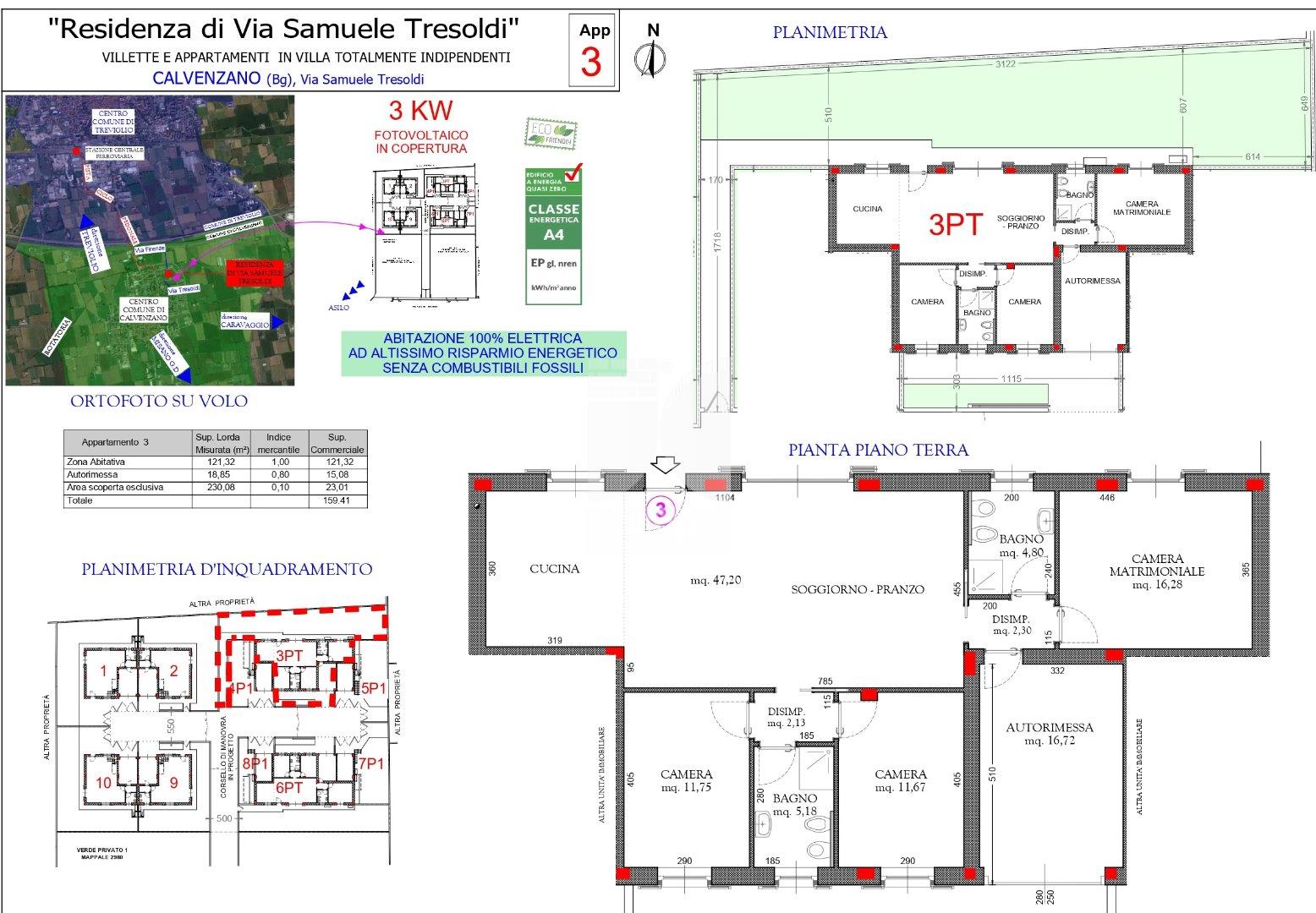 Appartamento in Villa in vendita a Calvenzano
